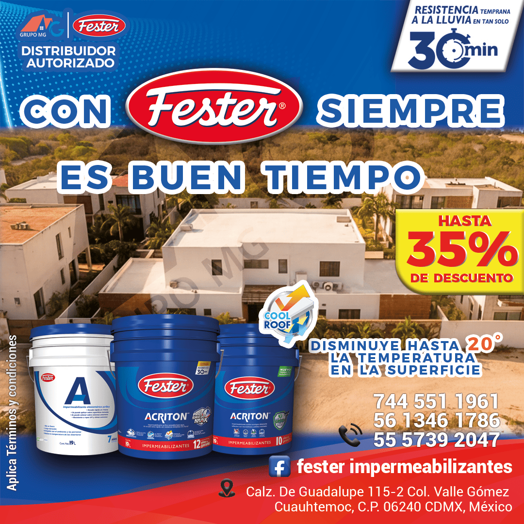 fester impermeabiliantes temp mantenimiento 2025