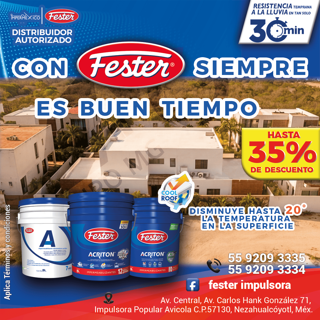 fester impulsora temp mantenimiento 2025